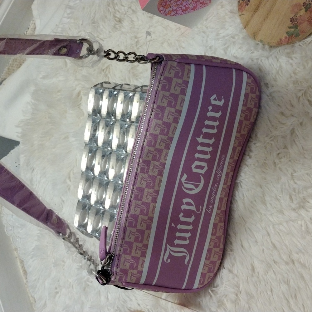 Juicy Couture Violet Tulle Shoulder Bag ✨ 🆕 - Picture 5 of 12